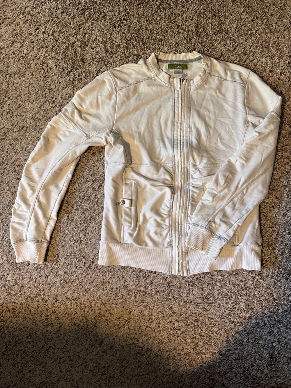 Neutral Zip-Front athletic Jacket